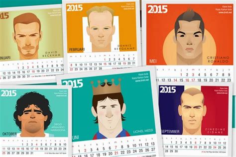 Download Kalender 2015 Seri Kartun Bola | Laman Satu