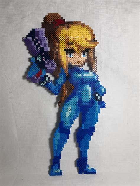 Zero Suit Samus Perler Bead Pattern Bead Sprites Characters Fuse Images And Photos Finder