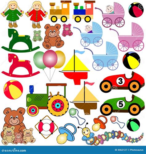 Jouets Illustration De Vecteur Illustration Du Poussettes 4462127