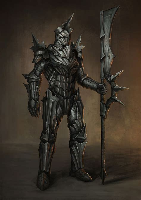 Artstation Spiky Knight Tj Foo In 2020 Fantasy Armor Dragon