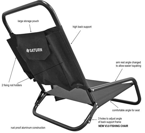 Boat Chair Saturn Aluminum Lightweight Folding Beach Chair Fishing