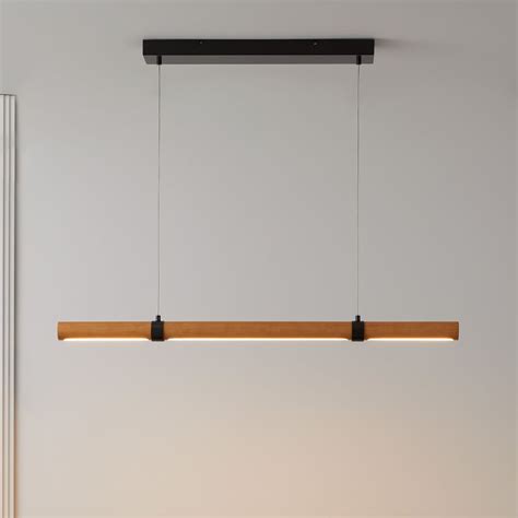 Linear Wood Led Pendant Light West Elm