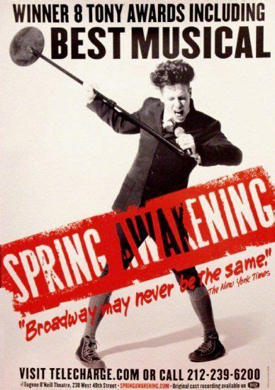 Spring Awakening Original Broadway Poster New 2007 Broadway Posters