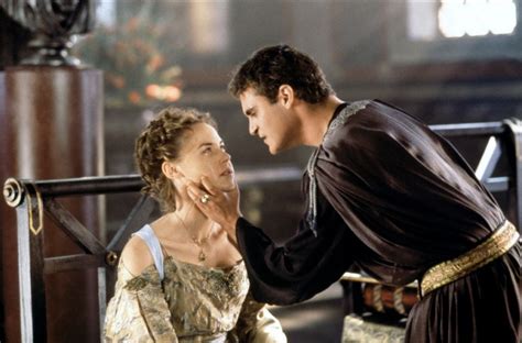 connie nielsen as lucilla and joaquin phoenix as emperor commodus in gladiator movie 2000