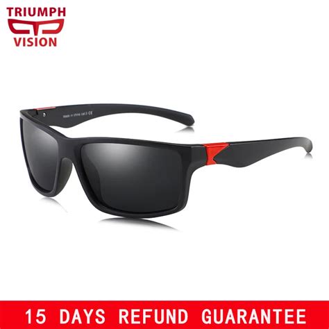 Triumph Vision Wrap Wind Proof Design Sunglasses Men Polarized Driving Mens Sun Glasses Goggle