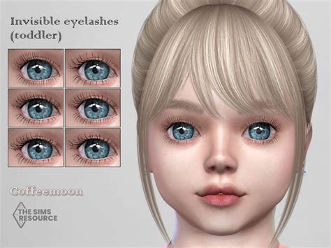 The Sims Resource Invisible Eyelashes Toddler