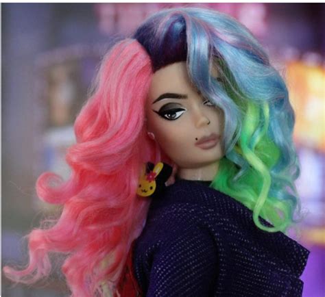 This Artist Creates Custom Barbie Dolls With Major Hairgoals On