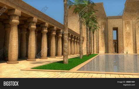 Egyptian Palace Inside Image And Photo Free Trial Bigstock