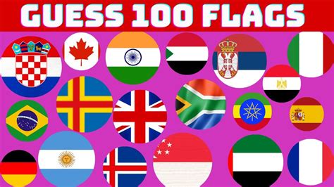 Guess The Flag In 3 Seconds 100 World Flags Youtube