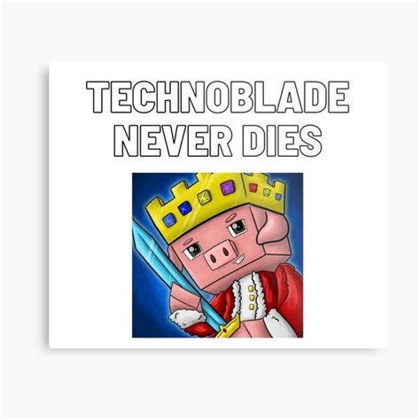 Technoblade Technoblade Never Dies Metal Print By Summerkeovong
