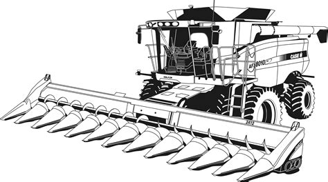 Coloriage Tracteur Agricole A Imprimer Settingloca