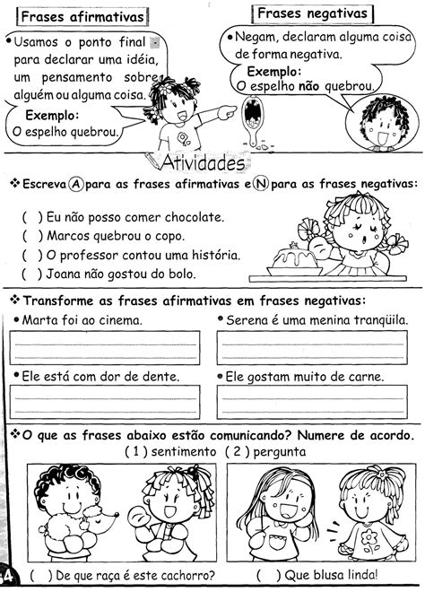 Língua Portuguesa Gramática Tipos De Frases Afirmativas