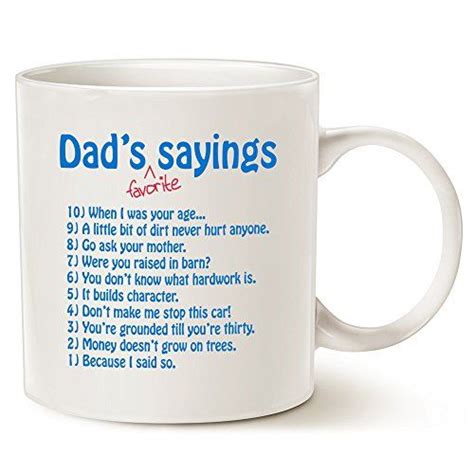 Mauag Funny Dads Favorite Sayings Coffee Mug Funny Dadis