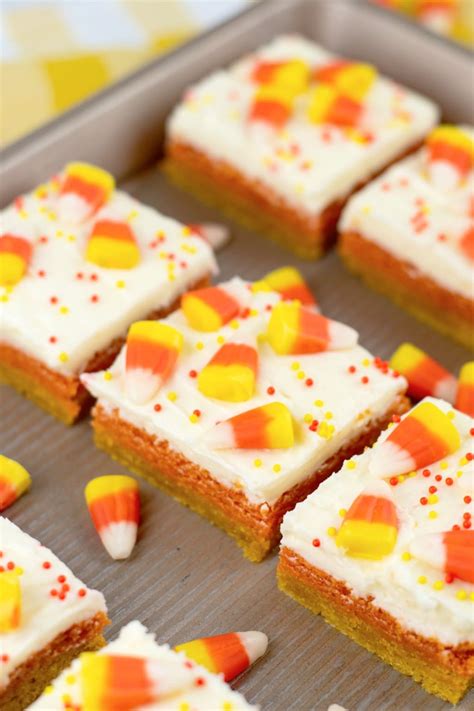 Candy Corn Cookie Bars Just Is A Four Letter Word