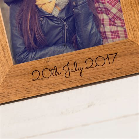 Engraved Wooden Photo Frame Our Memories Uk