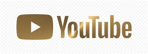 Hd Circular Brushed Gold Youtube Yt Logo Png Citypng