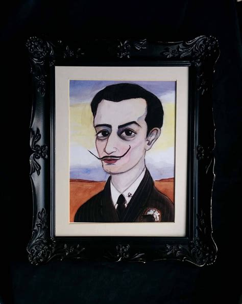 Salvador Dali Art Print Famous Artist Portrait 6x8 Dali Etsy Australia