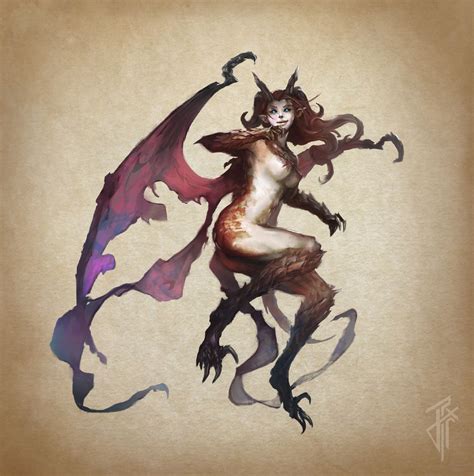 Succubus Julien Carrasco Creature Concept Art Fantasy Monster