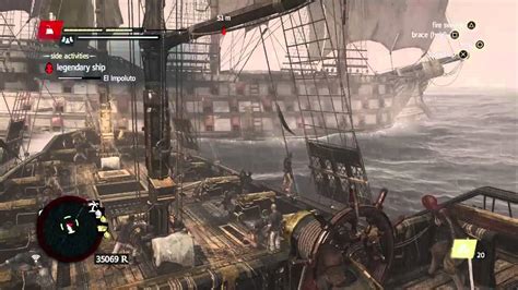 PS4 Assassins Creed 4 IV Black Flag Legendary Ship Defeated YouTube