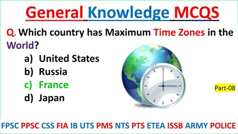 General Knowledge Important Questions With Answers 08 Fpsc Ppsc Css