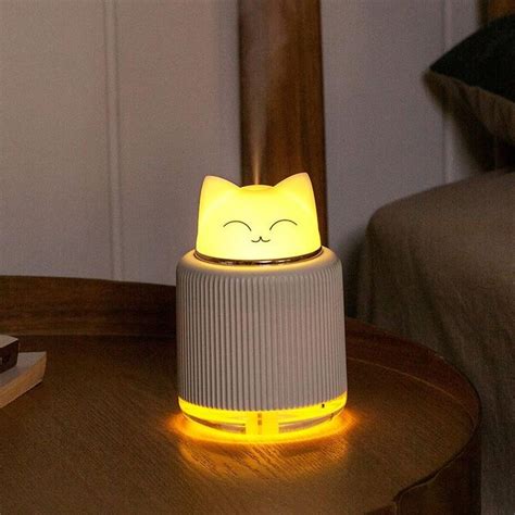 Cute Cat Mini Air Diffuser Aroma Lights In 2020 Diffuser Air Diffusers Aroma