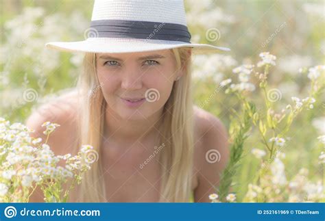 cute blonde girl with fresh skin outdoor portrait stock image image of blond health 252161969