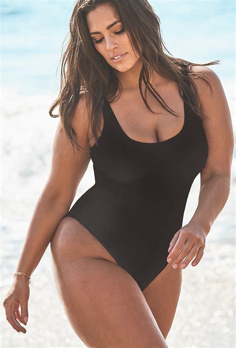 Plus Size Ashley Graham X Swimsuits For All Hotshot Black One Piece Swimsuit