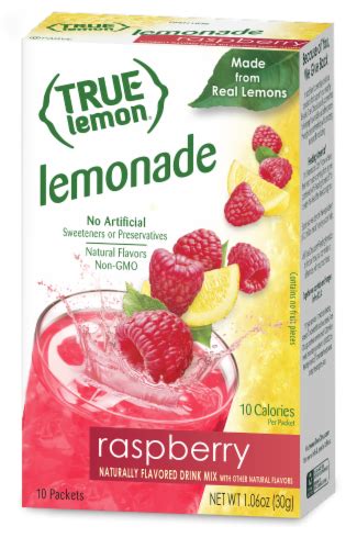 True Lemon Raspberry Lemonade Drink Mix Packets 10 Ct Frys Food Stores