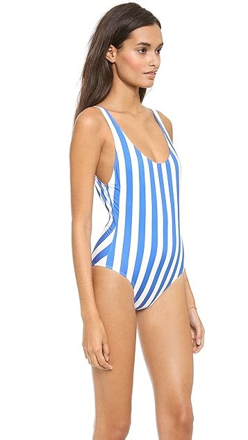 solid and striped anne marie one piece swimsuit shopbop