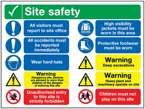 10 Message Site Safety Multi-Message Signs | Seton