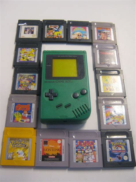 Original Nintendo Game Boy Classic Green 14 Original