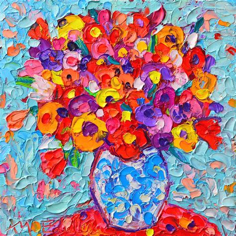 Colorful Wildflowers Abstract Floral Art By Ana Maria Edulescu