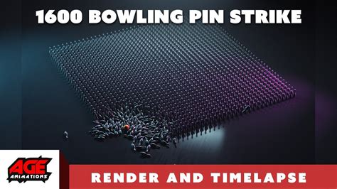 1600 Bowling Pin Strike Cinema 4d And Redshift 3d Youtube