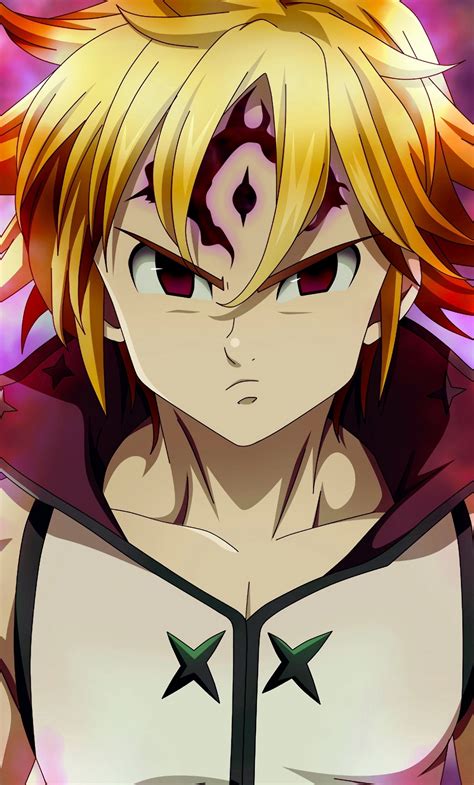 Download 1280x2120 Wallpaper Angry Anime Boy Meliodas
