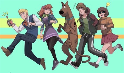 Velma Dace Dinkley Daphne Ann Blake Shaggy Rogers Fred Jones And Scooby Doo Scooby Doo