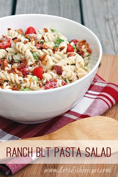 Ranch Blt Pasta Salad Lets Dish Recipes