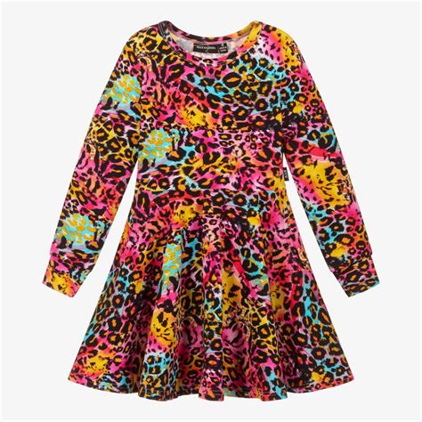 Rock Your Baby Pink And Blue Animal Print Dress Childrensalon Outlet