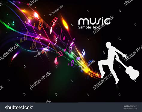 Abstract Music Dance Background Music Event Stock Vector 96878299