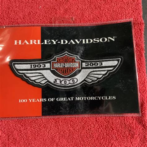 Rare Harley Davidson 100th Anniversary Wing Patch New Small Logo 97912