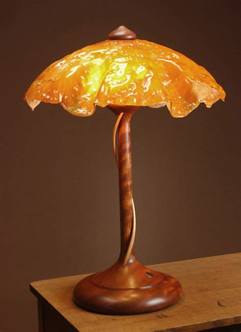 Single Tendril Table Lamp By Clark Renfort Wood Table Lamp Artful Home