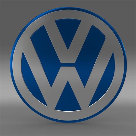 Volkswagen Group Logo 3d Model Cgtrader