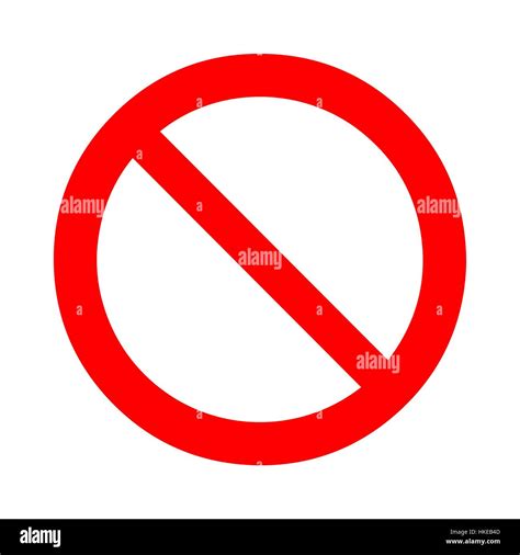 Prohibition Forbidden Sign Vector Illustration Stock Vector Image Art Alamy