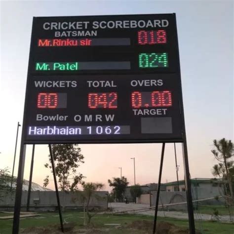 220 240 V Ac Electric Mild Steel Cricket Led Score Board For Sports