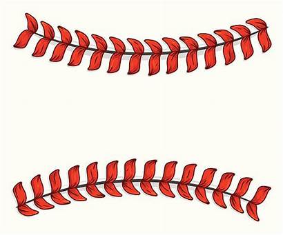 Baseball Laces Softball Illustrations Clip Ball Diamond