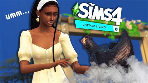 So This Hen Lays Obsidian Eggs Sims 4 Cottage Living 2 Youtube