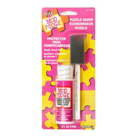 Glue dried clear and left our puzzle with a lovely glossy effect and held it together well. Plaid MOD PODGE PUZZLE SAVER CARDED (2oz) CS11207 ...