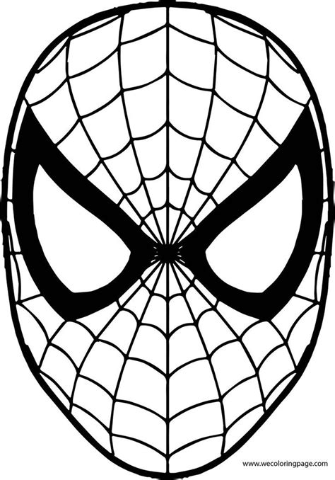 Printable valentines day coloring pages. Spiderman Mask Coloring Page | Spiderman coloring, Spiderman mask, Coloring mask