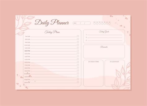 Premium Vector Printable Daily Planner Templates To Customize