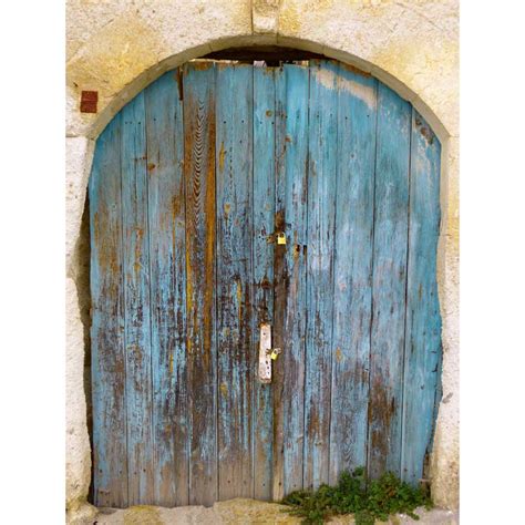 Old Door In Stone House Photo Backdrop Fleece Photography Backdrops For