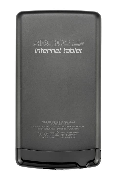 Archos 28 Internet Tablet 4gb Zwart Kenmerken Tweakers